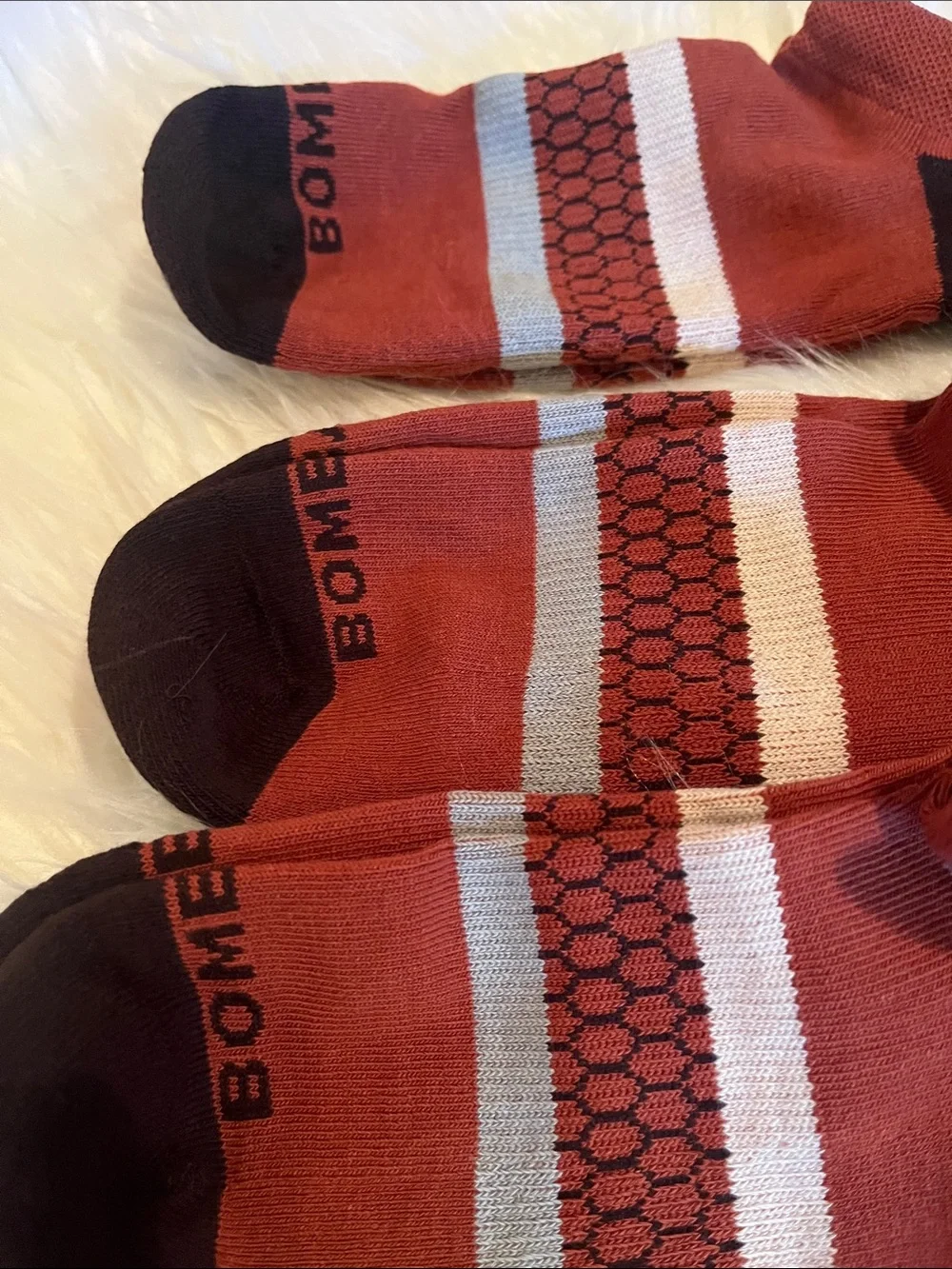 Men’s Low-Cut Athletic Socks — Rust with Black Accents (3 Pack)